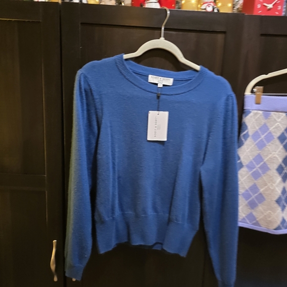 LoveshackFancy Skirt ( M) & Scott and Scott London Sweater (L) Set Retails $645 - Picture 3 of 9